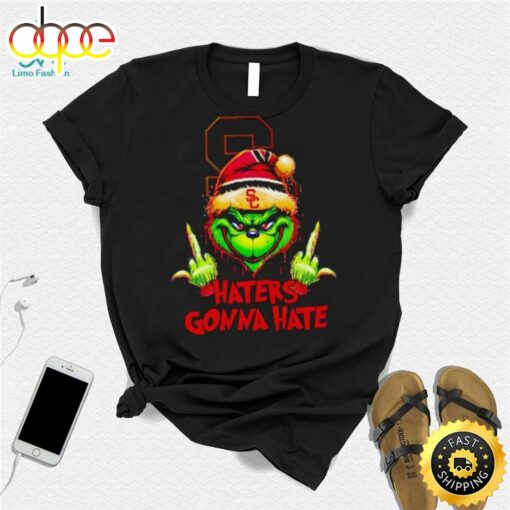 Usc Trojans Grinch Middle Finger Haters Gonna Hate Shirt