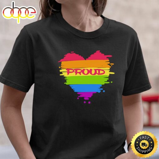 Valentine Love Heart Love You Out and Proud LGBT Gay Pride Long Sleeve Valentines Day T-shirt