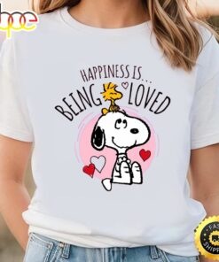 Valentines Day Snoopy Happiness Is Being Loved T-Shirt