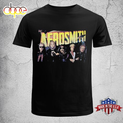 Vintage Aerosmith Band Rock Music Large Youth Tour Concert Rockin The Join Unisex T-Shirt