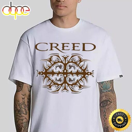 Vintage Creed Band Logo T-Shirt Creed Band Fan Gift Shirt Creed 2024 Tour Unisex Shirt Rock Band Creed Graphic Shirt