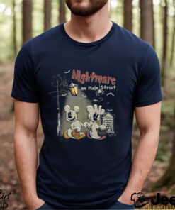Vintage Disney Mickey Minnie Halloween Sweatshirt Nightmare On Main Street 90S Party Shirt Unisex
