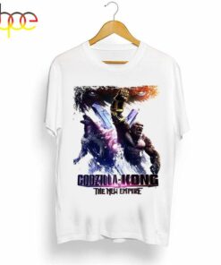 Vintage Godzilla X Kong The New Empire 2024 White Shirt