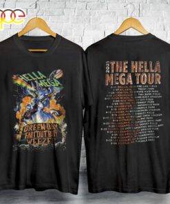 Vintage Green Day Hella Mega Tour Shirt Music Rock Band Men Gift Tee