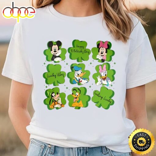 Vintage Mickey And Friends Happy St Patricks Day Shirt