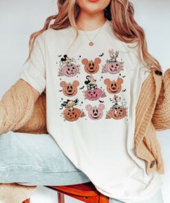 Vintage Mickey and Friends Disney Halloween Pumpkin Shirt