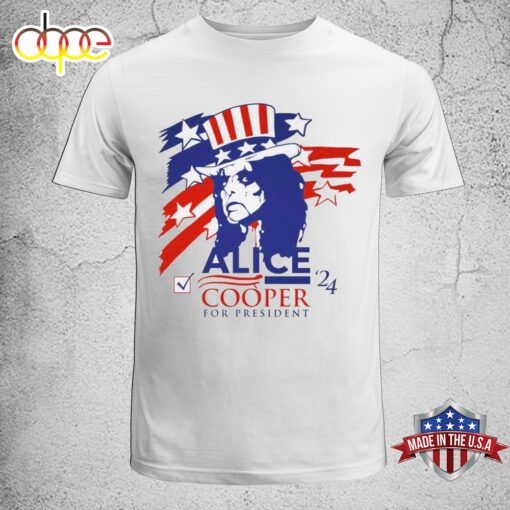 Vote For Alice Cooper 2024 Music Unisex T-Shirt