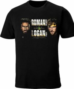 WWE Crown Jewel 2022 Roman Reigns VS Logan Paul Black Unisex T-Shirt