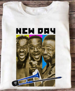WWE Kofi Kingston Xavier Woods Big E New Day T Shirt 1 WWE Kofi Kingston Xavier Woods Big E New Day T Shirt 2