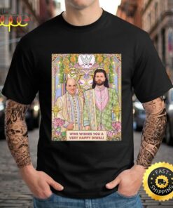 WWE Wishes You A Very Happy Unisex Black T-shirt