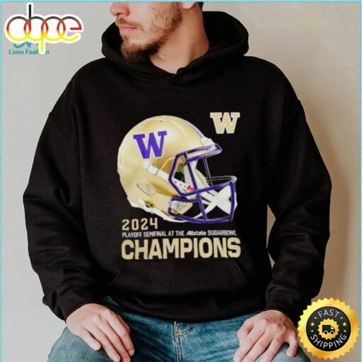 Washington Huskies 2024 Sugar Bowl Champion Helmet Shirt