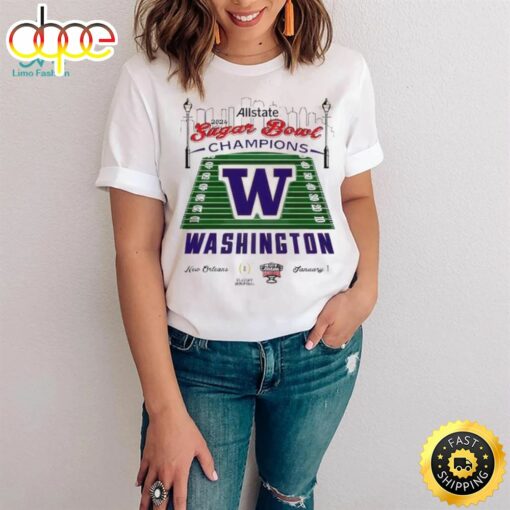 Washington Huskies Sugar Bowl Champions New Orleans Stadium Shirt