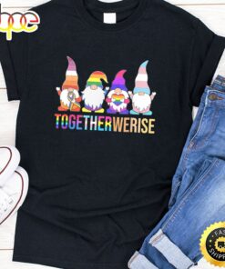 We Are All Human Gnomes Pride Ally Gnome LGBT funny Valentines Day T-shirt