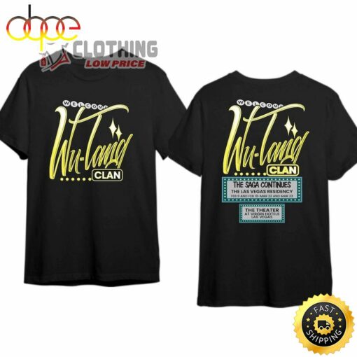 Welcome Wutang Clan Tour 2024 Merch, The Saga Continue Las Vegas In 2024 Shirt