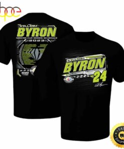 William Byron Hendrick Motorsports Team Collection 2023 NASCAR Cup Series Schedule Black T-shirt