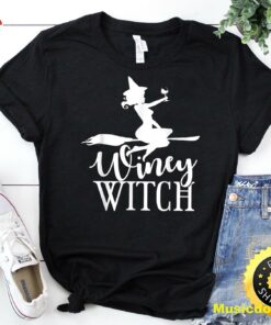 Winey Witch Funny Adult Humor Halloween T-Shirt