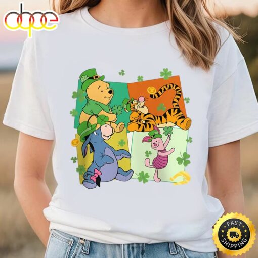 Winnie The Pooh St Patricks Day Shirt, Pooh And Friends Patrick