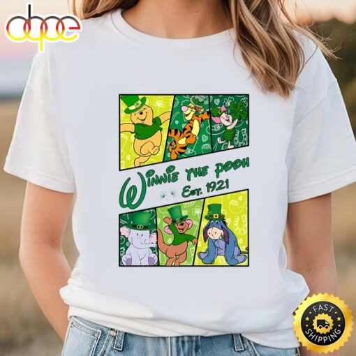 Winnie the Pooh St Patricks Day Shirt, Disney Happy St. Patricks