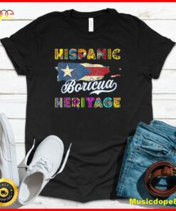 Women Men National Hispanic Heritage Month Puerto Rico Flag T-Shirt