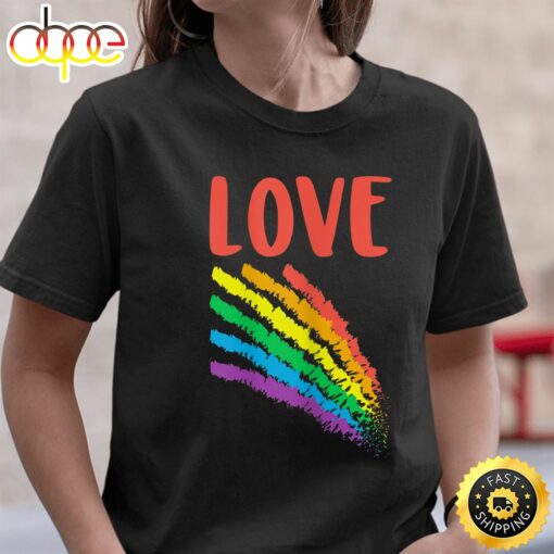 Womens Valentines Day Shirt LGBT Love Shirt Cute Valentines Day T-shirt