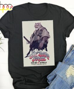 Wu-Tang Clan February 10, 2024, Las Vegas, NV Black T-shirt