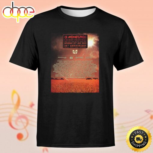 Wu-Tang Clan Monegros Desert Festival Schedule Basic Unisex T-Shirt