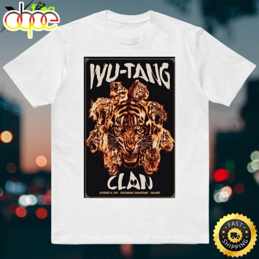 Wu-Tang Clan Scotiabank Saddledome Calgary Oct 14 2023 Shirt