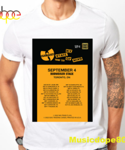 Wu-Tang Clan Tour September 4, 2022 Toronto Unisex Tshirt