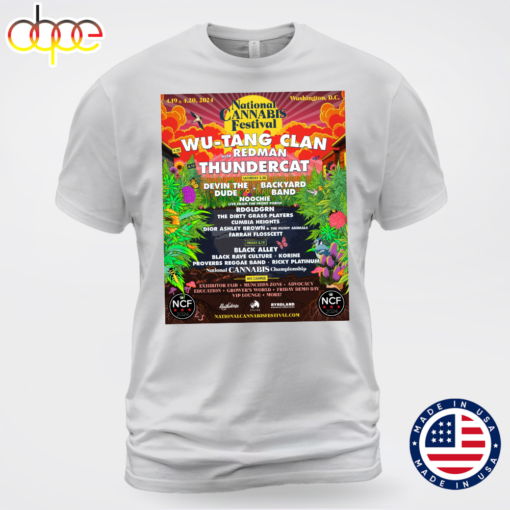 Wu-Tang Clan With Redman &amp Thundercat Headline NCF 2024 Unisex T-shirt