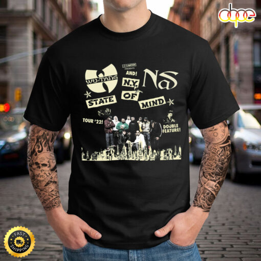 Wu-Tang and NAS NY State of Mind Tour 2022 T-shirt