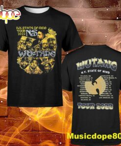 Wu-tang And Nas N.Y State Of Mind Tour 2022 Member Dates T-shirt Wu-tang And Nas N.Y State Of Mind Tour 2022 Member Dates T-shirt