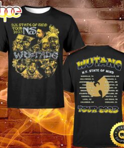 Wu-tang And Nas N.Y State Of Mind Tour 2023 Member North American Dates T-shirt