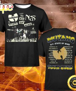 Wu-tang And Nas NY State Of Mind Tour 2023 North American Dates T-shirt
