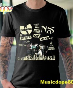 Wu-tang And Nas New York State Of Mind Tour 2022 Dates Black T-shirt