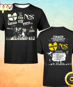 Wu-tang And Nas State Of Mind Tour 2023 Australia &amp New Zealand Unisex Basic T-shirt