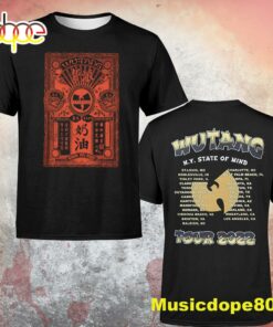 Wu-tang Clan And Nas New York State Of Mind Show 2022 Dates Tshirt