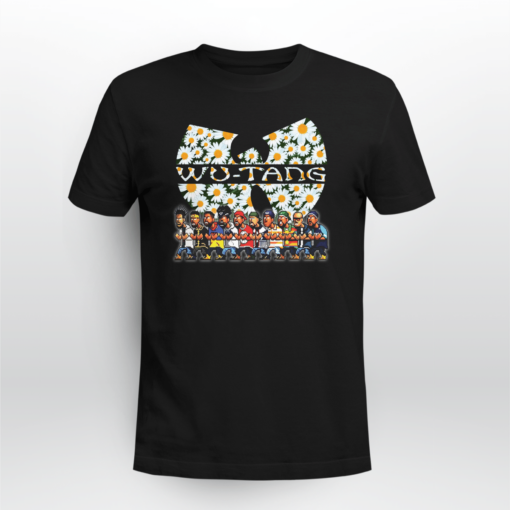 Wu-tang Clan Logo Cream Flower T-shirt