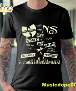 Wu-tang Clan New York State Of Mind Tour With Nas & Busta Rhymes On 106 Tshirt 1 Wu tang Clan New York State Of Mind Tour With Nas amp Busta Rhymes On 106 Tshirt 2