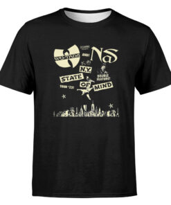 Wu-tang Clan &amp Nas New York State Of Mind Tour 2023 Unisex T-shirt