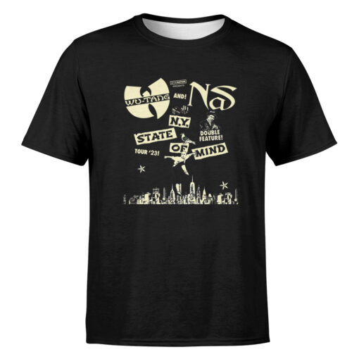 Wu-tang Clan &amp Nas New York State Of Mind Tour 2023 Unisex T-shirt