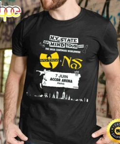 Wu-tang Clan &amp Nas – Ny State Of Mind Tour Arena En 2023 Unisex Tshirt