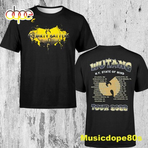 Wu-tang Ol’ Dirty Bastard N.y State Of Mind Tour 2022 Dates Unisex T-shirt