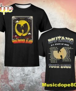 Wu-tang and Nas Hartford New York State Of Mind Tour 2022 Dates Unisex T-shirt Wu-tang and Nas Hartford New York State Of Mind Tour 2022 Dates Unisex T-shirt