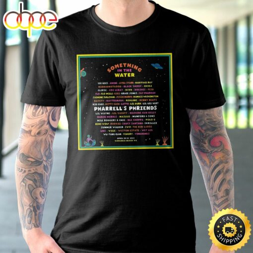 Wutang Clan &amp Nas N.Y State Of Mind Tour 2023 Something In The Water T-shirt