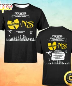 Wutang Clan &amp Nas N.Y State Of Mind Tour Australia &amp New Zealand 2023 The Saga Continues Worldwide Unisex T-shirt
