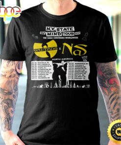 Wutang & Nas N.Y State Of Mind Tour 2023 The Saga Continues Worldwide North America Unisex Tshirt Wutang & Nas N.Y State Of Mind Tour 2023 The Saga Continues Worldwide North America Unisex Tshirt