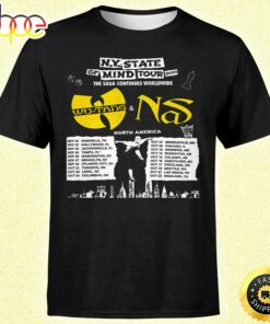 Wutang &amp Nas N.Y State Of Mind Tour 2023 The Saga Continues Worldwide North America Unisex Tshirt