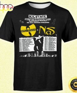 Wutang &amp Nas N.Y State Of Mind Tour 2023 The Saga Continues Worldwide Unisex Tshirt