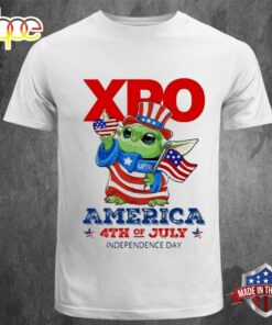 XPO Baby Yoda America 4th Of July Independence Day 2024 Shirt