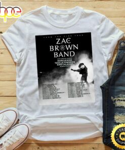 Zac Brown Band Detail From The Fire Tour 2023 Unisex Tshirt 1